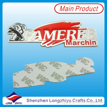 Zinc Alloy Decoration Metal Custom Shiny Chrome Nameplates 3m Self Adhesive Label Emblem (LZY600026)